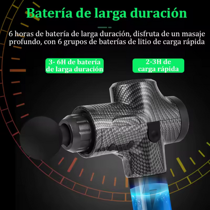 Pistola de masaje muscular con 30 velocidades